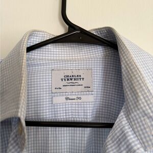 Charles Tyrwhitt Light Blue Gingham Men's Shirt